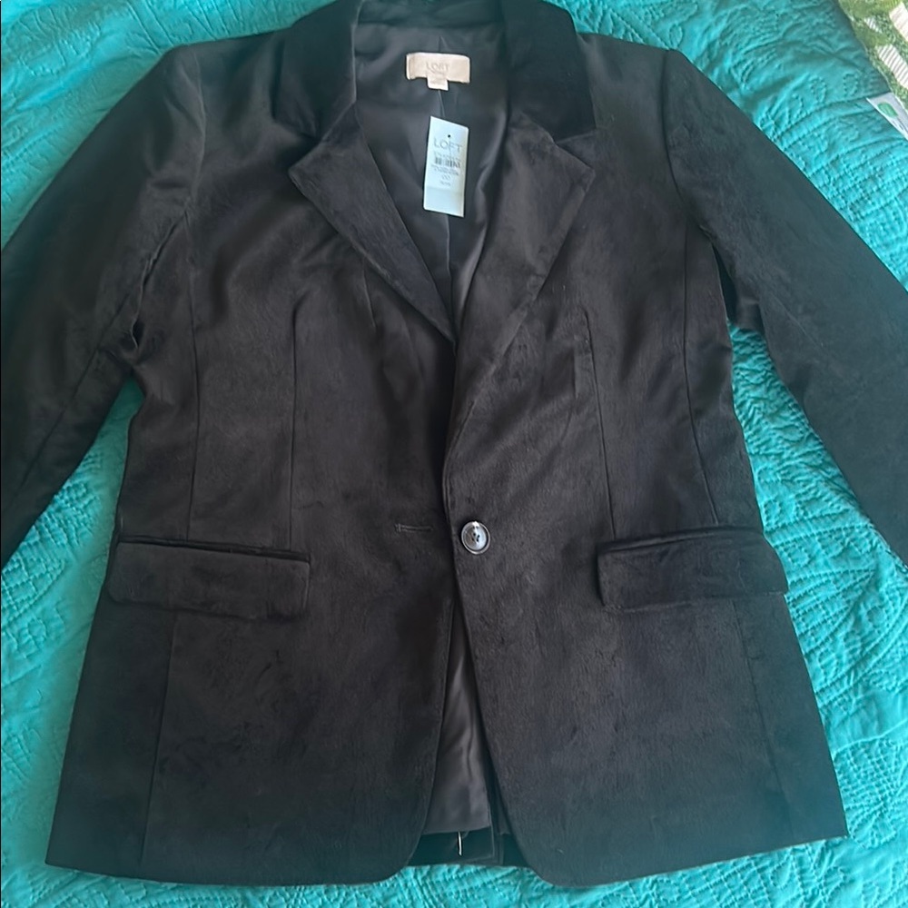 Ann Taylor Loft Elegant velvet Blazer, NWT, small
